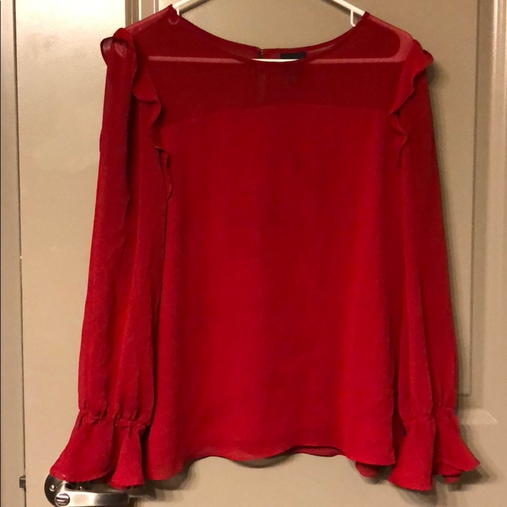 Red blouse